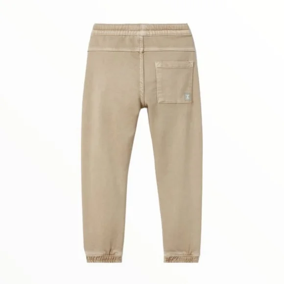 ❌️SOLD❌️ZARA KIDS STRETCH JOGGER PANTS BEIGE SIZE 8 YEARS - Picture 2 of 6
